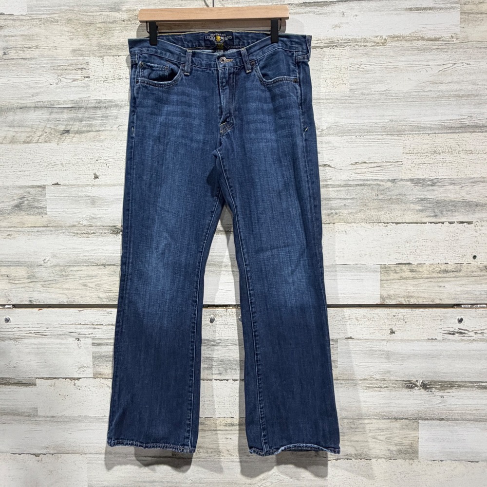 Lucky Brand 367 Vintage Boot Jeans Men 32x30 Blue Bootcut Denim Rugged